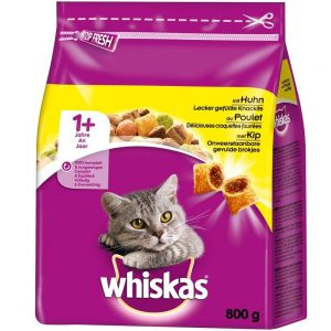 Whiskas Katzenfutter Trockenfutter, verschiedene Sorten und Größen